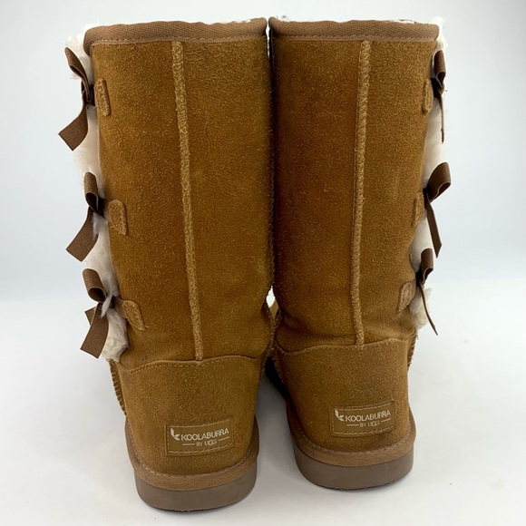 UGG Koolaburra Victoria Boots Bow Sheepskin Sz 5 - Picture 7 of 11